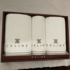 未使用・セリーヌ CELINE  フェイスタオル 2枚 ウオッシュタオル 1枚 セット S411