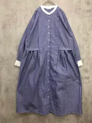 ONEARTH オンアース ストライプ 長袖シャツ ワンピース sizeLL/ブルー系 ■■ レディース