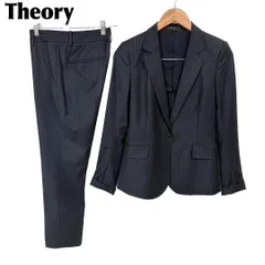 【美品】 Theory パンツセットアップスーツ 上0 下2 ネイビー