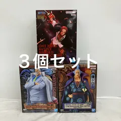 未開封 ワンピース ONE PIECE DXF THE GRANDLINE SERIES  ガープ 傳ジロー BATTLE RECORD COLLECTION  シャンクス BANPRESTO フィギュア 3個セット LF1815 f099