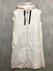 GALENA ガレナ 70030-3114 ボンディング ロングフードジレ ベスト size38/白 ■■◎レディース