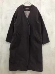 NATURAL BEAUTY BASIC ナチュラルビューティーベーシック 017 0252508 MANTECO カラーレス ロング コート sizeS/茶系 ◆■ レディース