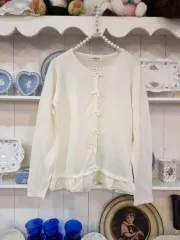 ギャラリー ヴィスコンティ フリル リボン カーディガン