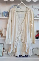 axes femme レイ ロング カーディガン アイボリー