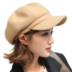 [ブブ オーハナ] キャスケット ハンチング ニュースボーイ キャップ オールシーズン 女性 用 レディース 春 夏 秋 冬 物 服 帽子 ぼうし ボウシ ベレー 帽 ニューヨーク ハット 56 57 58 cm ラ [ベージュ] [56.0-58.0 cm]