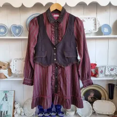 AXES femme Classic ストライプ フリル ONE PIECE (