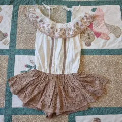 リズリサ(LIZ LISA) ヴィンテージ レース フリル オールインワン