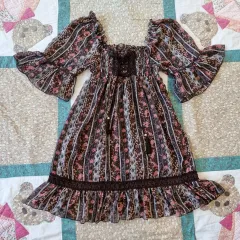 LIZ LISA(リズリサ) ボヘミアン フローラル オフショルダー ワンピース