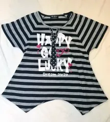 Me Sister ストライプ半袖Tシャツ