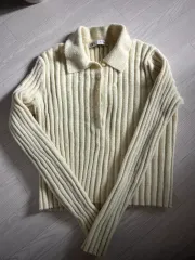 ザラ クロップド カラ ニット