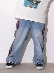 新品　オーシャンアンドグラウンド　サイドラインデニムパンツ 120cm 130cm