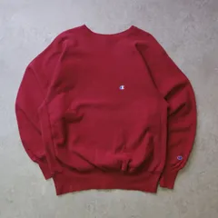 【Champion Reverse Weave】90s 刺繍タグ／レッド／青目