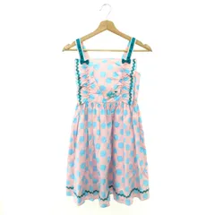 Shirley Temple シャーリーテンプル ドット柄ワンピース サイズ:150cm フリル/エプロン調   コットン100％ ピンク キッズ / 240001184333