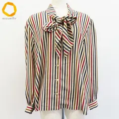 ピエールバルマン PIERREBALMAIN シャツ ブラウス ストライプ ボウタイ レディース [x991874]のサムネイル