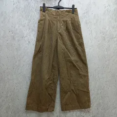 UNITED ARROWS green label ユナイテッドアローズグリーンレーベル コーデュロイワイドパンツ ウォッシュ ハイウエスト ベージュ 38 ◇〇☆