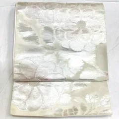 袋帯・花・白地・No.200701-1995・梱包サイズ60