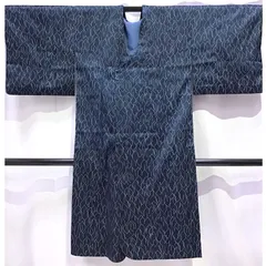 着物・雨コート・紺系地・No.200701-2029・梱包サイズ60