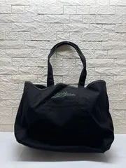 S00439 　L.L.BEAN エルエルビーン トートバッグ ブラック 黒 コットンキャンバス USA古着 ヴィンテージ 古着 アメカジ 90S Y2K 今期トレンド 肩掛け 大容量 ロゴ ユニセックス フォロー割