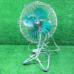 通電OK】SANYO サンヨー 扇風機 ビンテージ 緑羽根 連動コンセント