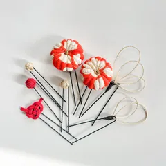 〔543〕七五三髪飾り　ヘッドドレス　ヘアピン　七五三　卒業式　ひなまつり