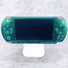 H-651 SONY PSP プレイステーションポータブル PSP-3000 グリーン 本体 ジャンク品 動作未確認 背面カバー欠品 修理用 部品取り