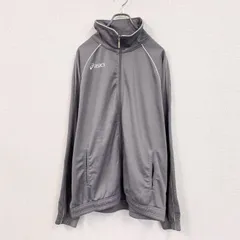 古着 used　asics　アシックス　トラックジャケット/ジャージ　灰色　グレー　2XLサイズ