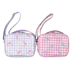 kidsforet リボン総柄通園バッグ　b27627