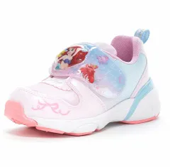 【moonstar】DN C1358LE PINK 光る靴 ピンク Disney ディズニー アリエル 子供靴 キッズ  ムーンスター 女の子 LED 抗菌防臭