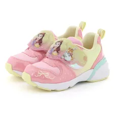 【moonstar】DN C1358LE CORAL 光る靴 コーラル Disney ディズニー ベル 子供靴 キッズ  ムーンスター 女の子 LED 抗菌防臭