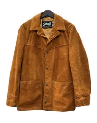 ショット SCHOTT Western Suede Jacket ウエスタン スエード ジャケット ボタン バイカー アウトドア アウター キャメル 茶 398 サイズ 36 ジャケット 無地 ブラウン 104MT-2620