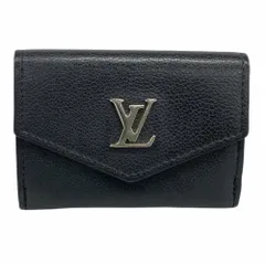 ルイ・ヴィトン(Louis Vuitton) ルイ・ヴィトン 三つ折り財布 ポルトフォイユロックミニ M63921 ノワールレディース