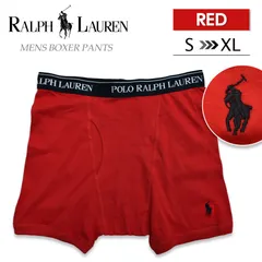 POLO RALPH LAUREN ポロ・ラルフローレン 【単品】 ボクサーパンツ メンズ 下着 無地 刺繍 ワンポイント ギフト プレゼント RED レッド 各サイズあり【新品・正規品】