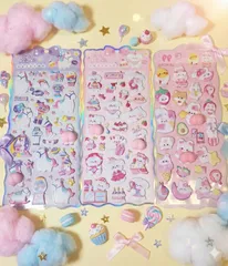 おしりシール　3枚セット お尻シール　立体シール　ぷくぷくシール  3枚　セット　シール交換　3Dシール シール交換　プレゼントにも　A1