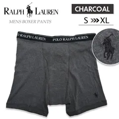 POLO RALPH LAUREN ポロ・ラルフローレン 【単品】 ボクサーパンツ メンズ 下着 無地 刺繍 ワンポイント ギフト プレゼント CHARCOAL チャコール 各サイズあり【新品・正規品】