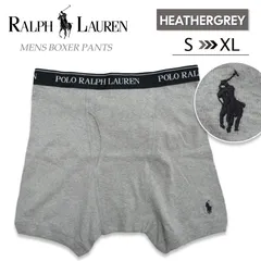 POLO RALPH LAUREN ポロ・ラルフローレン 【単品】 ボクサーパンツ メンズ 下着 無地 刺繍 ワンポイント ギフト プレゼント HEATHER GREY ヘザーグレー 各サイズあり【新品・正規品】