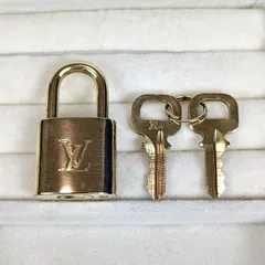 LOUIS VUITTON ルイヴィトン パドロック 南京錠 カデナ 鍵 ゴールド No.314 鑑定済 正規品 キーホルダー アクセサリー