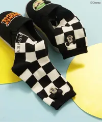 ディズニーキャラクター　バラエティソックス　BREEZE J154976　チェック柄