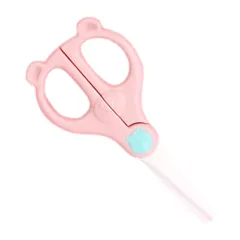 Sugarello セラミックはさみ 幼児用食事はさみ 離乳食 パンダの形 ハサミ キッチンさびない 軽量 麺きりハサミ 子供用 キャップ付き 持ち運び便利 介護食 キザミ食 キッチンばさみ (ピンク) [ピンク]