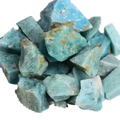 正直屋 天河石 てんかせき カルサイト 天然石 鉱物 標本 原石 ヒーリング 浄化 パワーストーン 希少鉱物 レアストーン 約3～5cm ランダム 2～3個セット 合計120g以上 