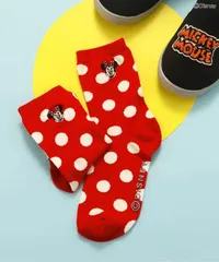 ディズニーキャラクター　バラエティソックス　BREEZE J154976　レッド