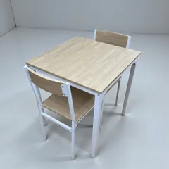 LIFELEX ライフレックス コーナン 2人掛け用テーブル チェア 3点セット ダイニングセット ナチュラル×ホワイト