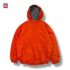 OLD UNIQLO 中綿入りアノラックパーカー y2k オレンジ XL