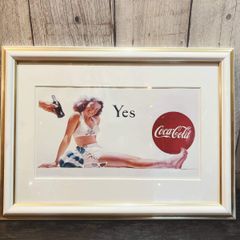 Coca-Cola 1950年 カレンダー ポスター 額装 - メルカリ