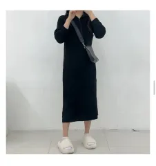 暖かいブラック ロング ONE PIECE 未開封 新品 商品