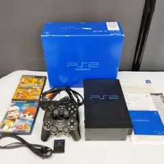 【D9164】PlayStation 2 SCPH-30000 コントローラー2個　ソフト付