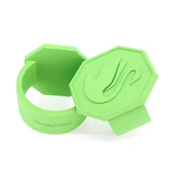 SWAROVSKI スワロフスキー ナプキンリング2個セット  スワン/テーブルウェア/メタル/箱付 5723306/ノベルティ   グリーン  / 240001183036のサムネイル