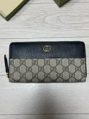 グッチ GG マーモント ジップアラウンド 長財布 ブラック 新品