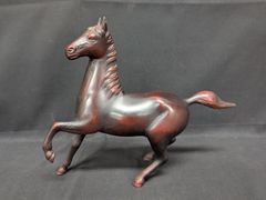 1960s-70s ヴィンテージ レザーラップ 馬 彫像 本革 2体セット - メルカリ