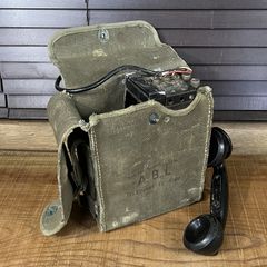 ヴィンテージ 野戦電話機 携帯電話機 旧軍 92式野戦電話機 ジャンク