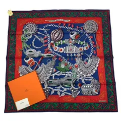 未使用品 HERMES エルメス カレ90 大判 スカーフ シルク Zenobie Reine de Palmyre パルミラの女王ゼノビア マルチカラー 箱付き